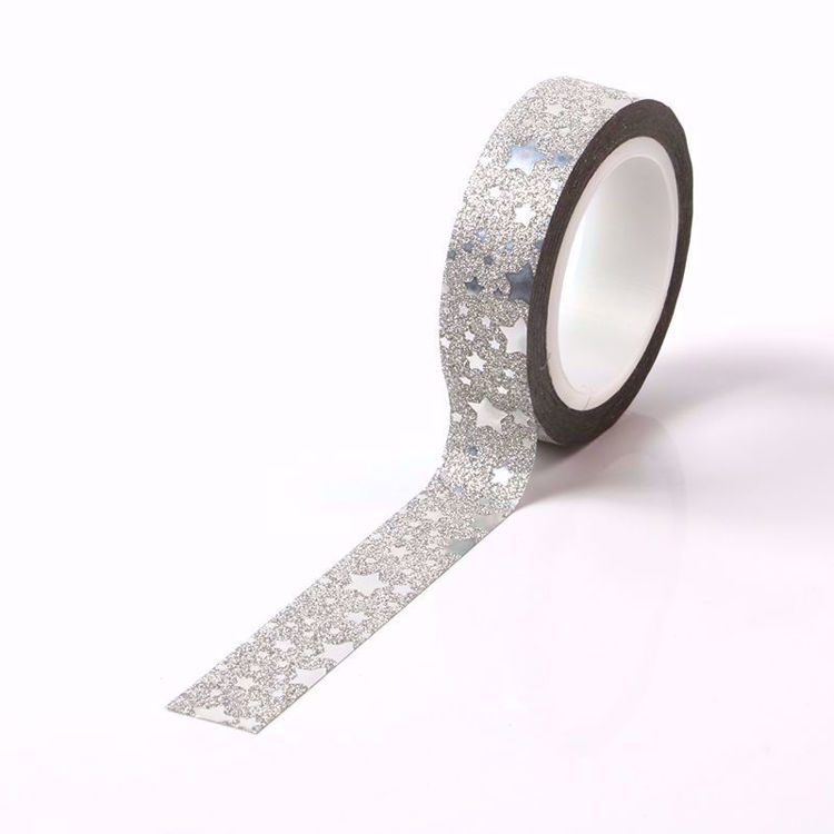 Picture of 12.54mm Silver Glitter Tape