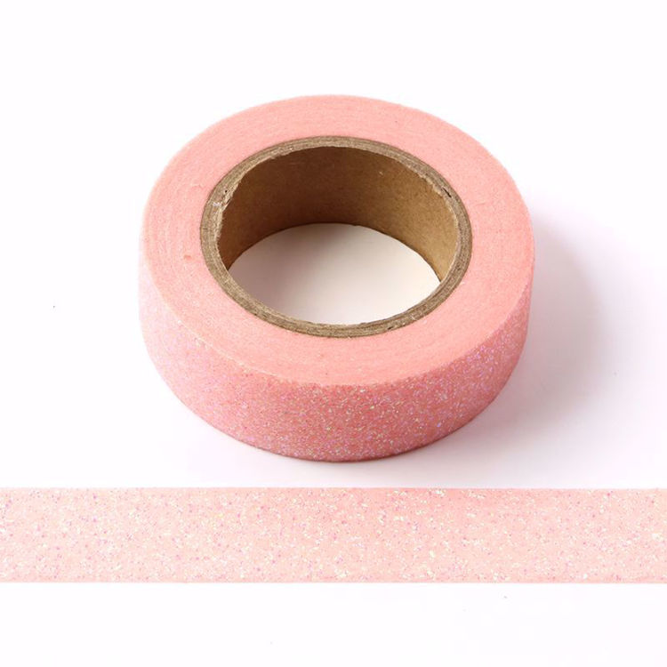 pink glitter powder tape
