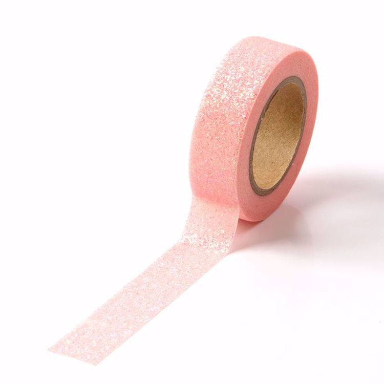 pink glitter powder tape