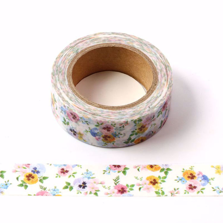 Fresh flowers printing washi tape. Custom and stock washi tape