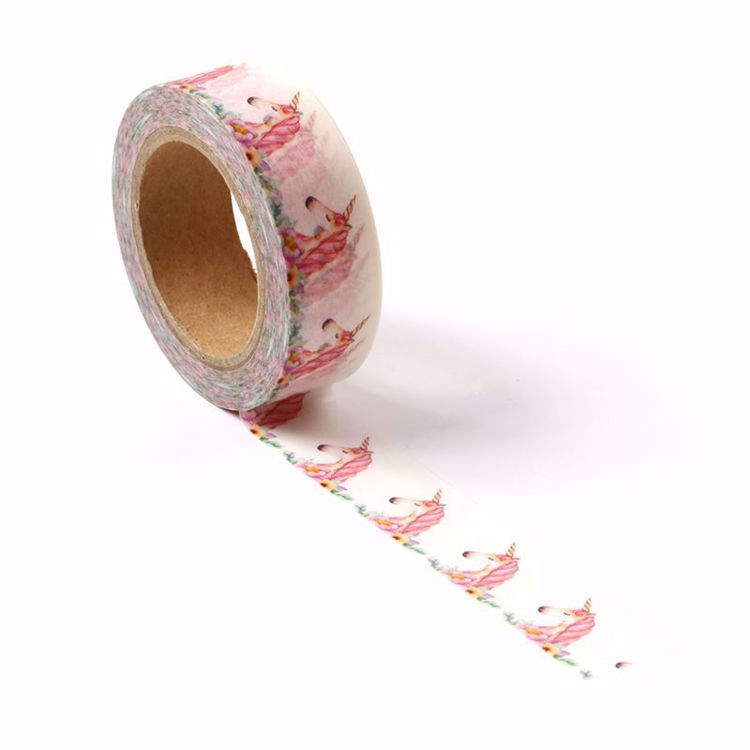 Pink unicorns printing washi tape