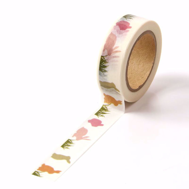 Grass and rabbit printing washi tape