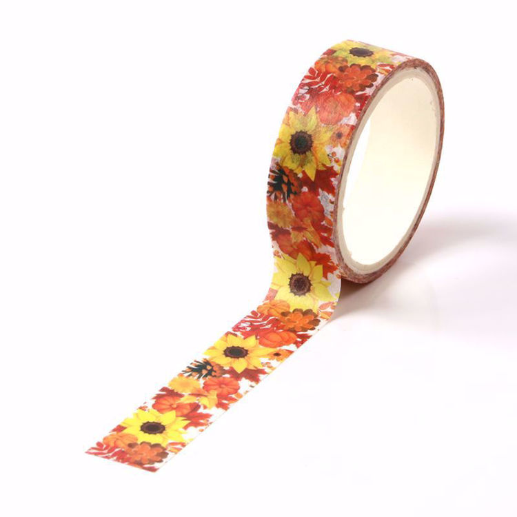 CMYK print spring flower washi tape