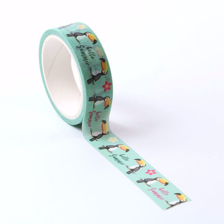 Woodpecker design printing washi tape