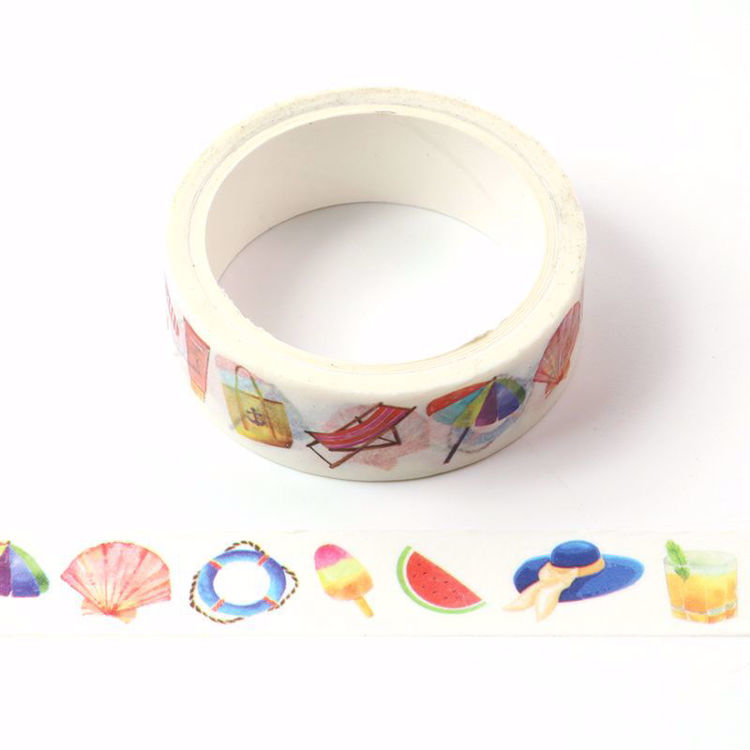 The sea beach printing washi tape