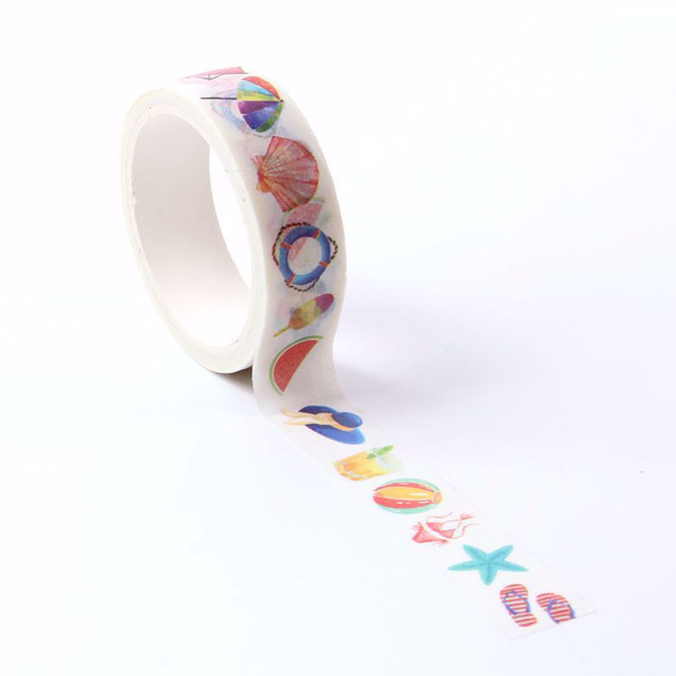 The sea beach printing washi tape