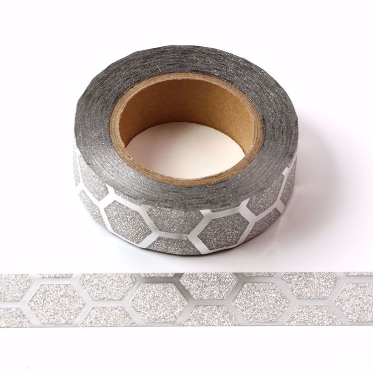 Picture of Silver Beehive Glitter Tape