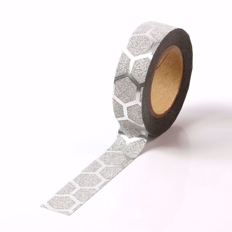 Picture of Silver Beehive Glitter Tape