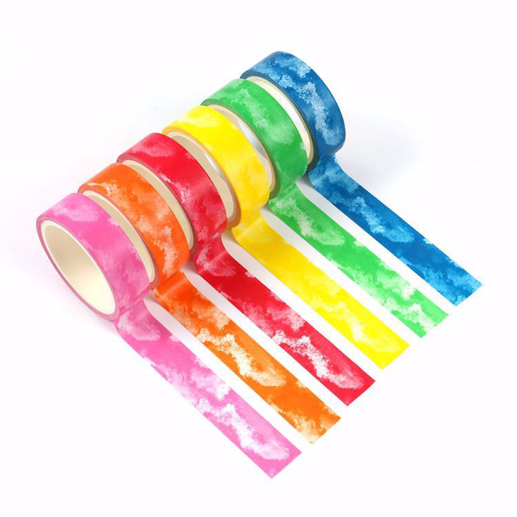 Crayon watercolor washi tape set