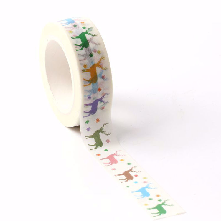 Deer colorful printing washi tape