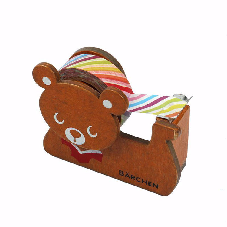 Bear wooden washi tape dispenser