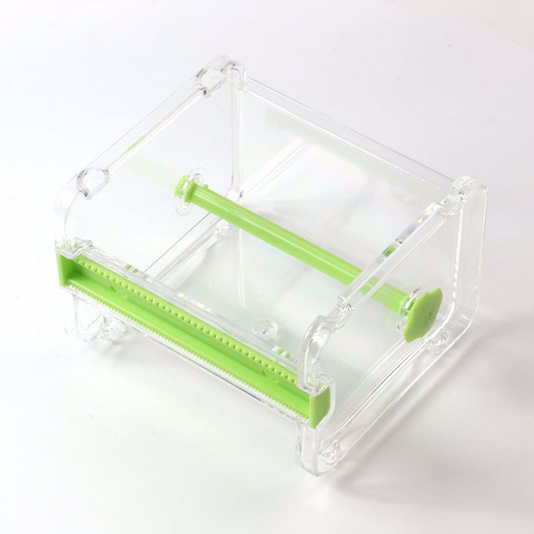 Plastic green washi tape dispenser