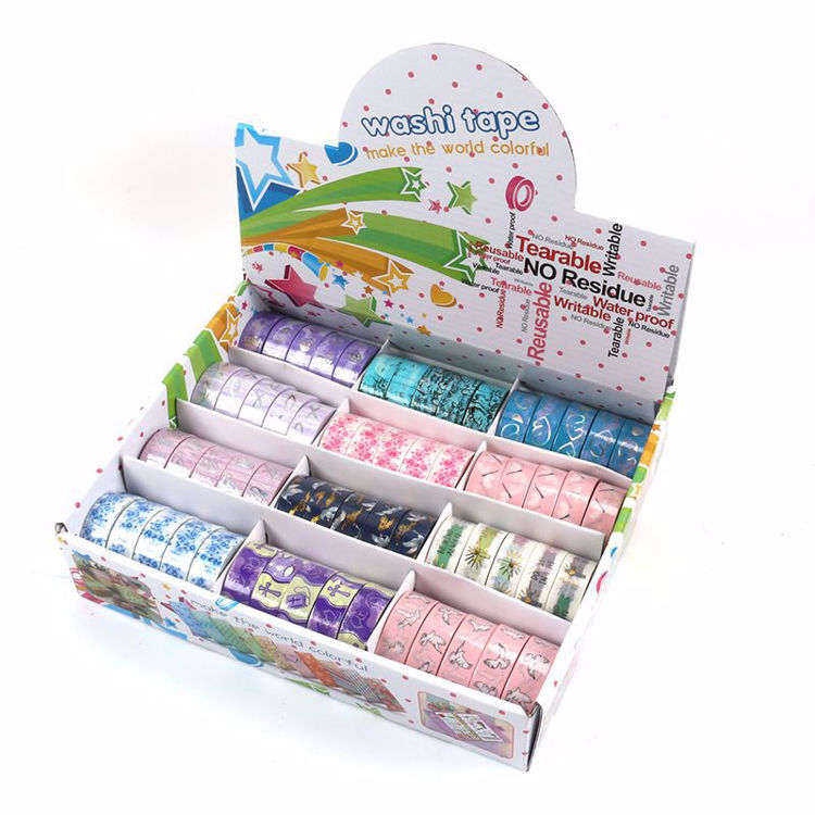 Color box 60 rolls washi tape package