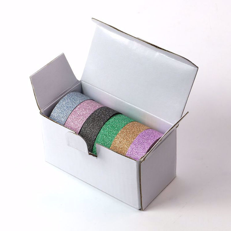 6 rolls glitter washi tape package