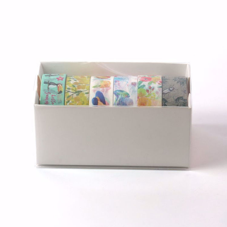 6 rolls washi tape box packing