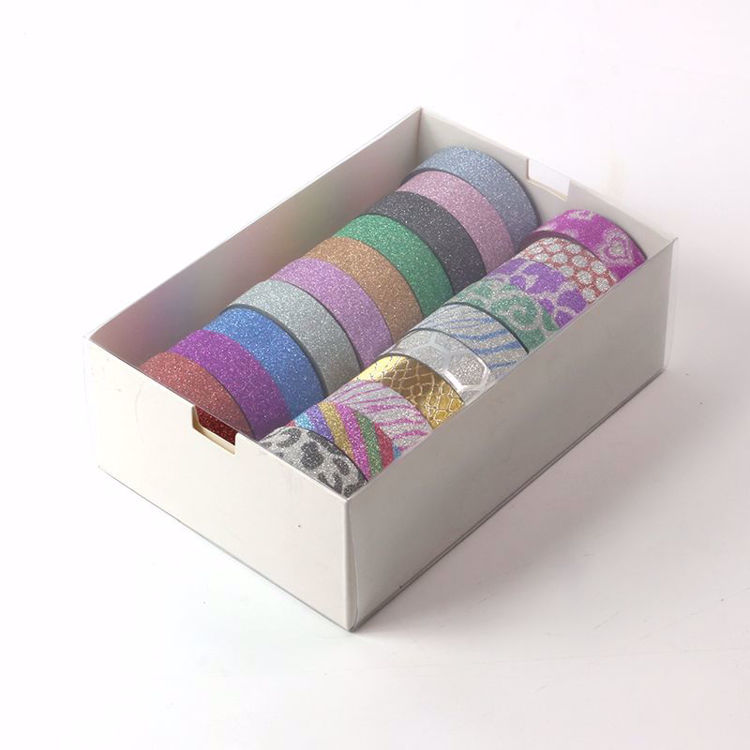 20 rolls glitter washi tape package