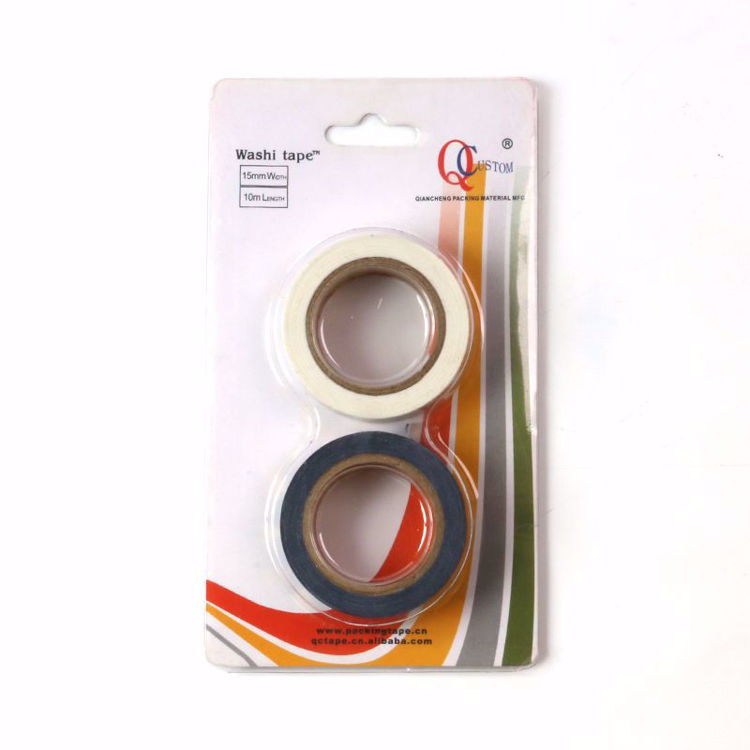 Blister hood 2 rolls washi tape package