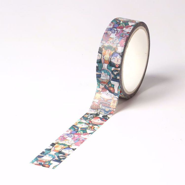 Lucky cat printing washi tape