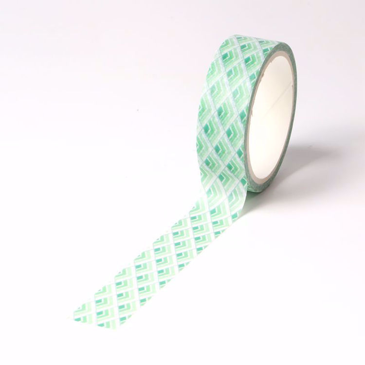 light & bright green printing washi tape