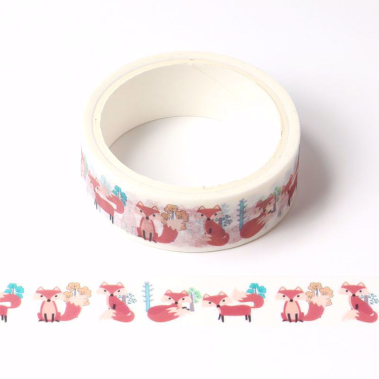forest fox printing washi tape