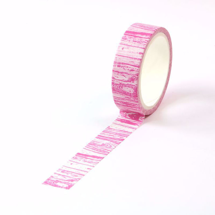 Crayon wood grain purple printing washi tape