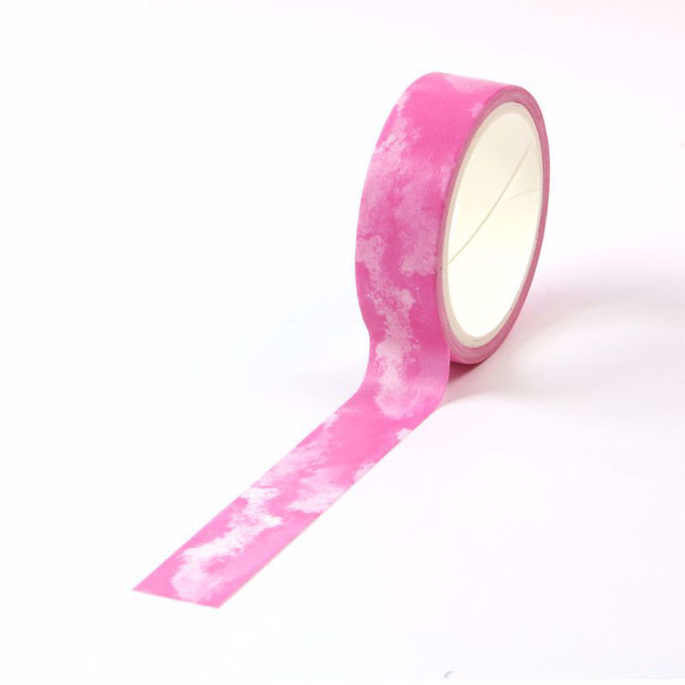 Crayon watercolor purple printing washi tape