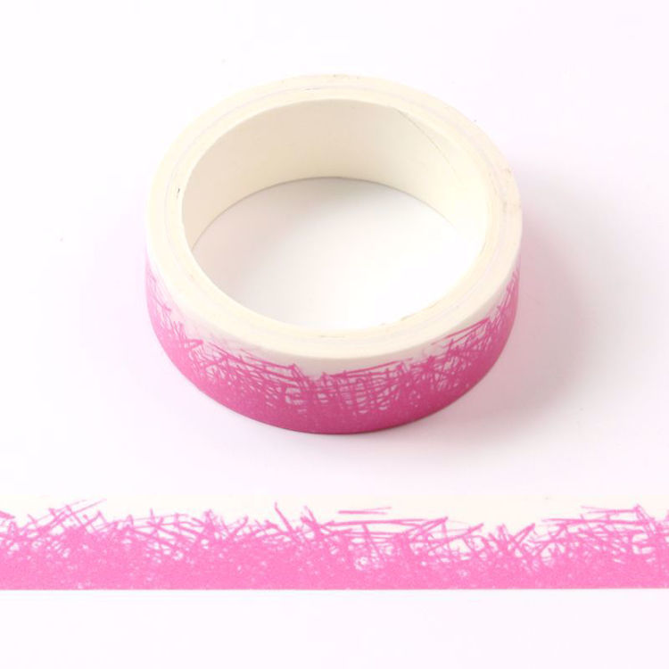 crayon grass purple printing washi tape