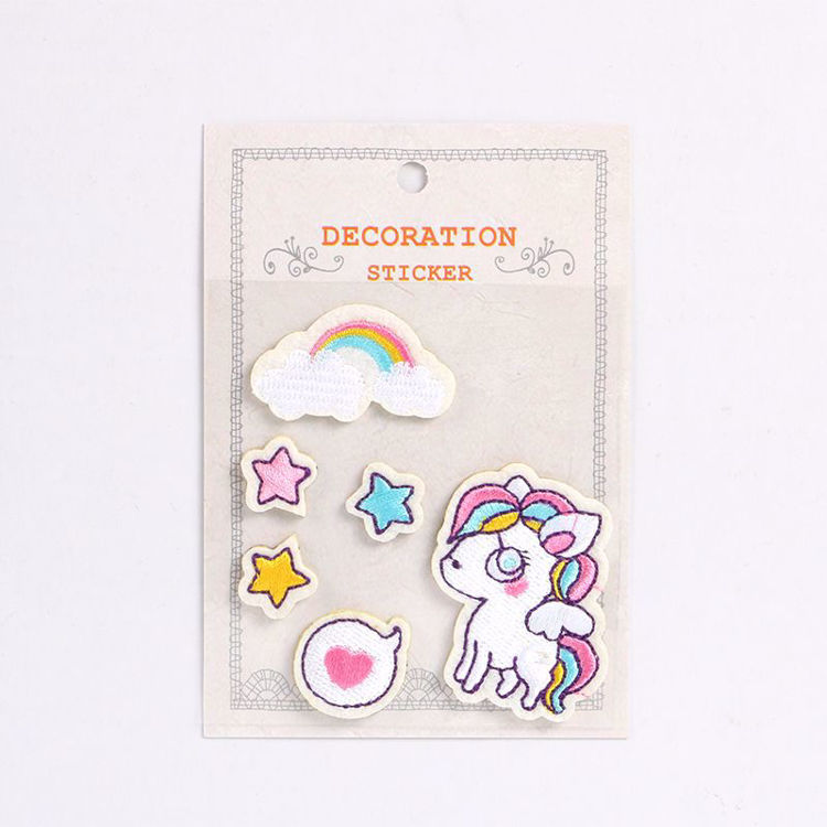 Unicorn Embroidery stickers