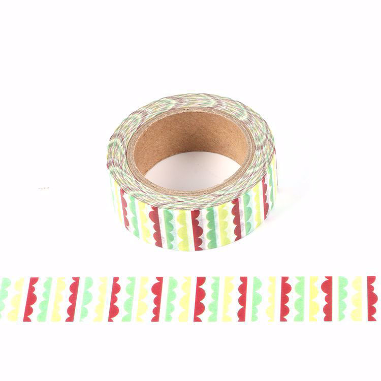 Semicircle printing washi tape