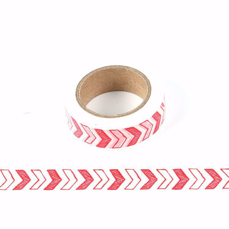 Red arrows small printing washi tape