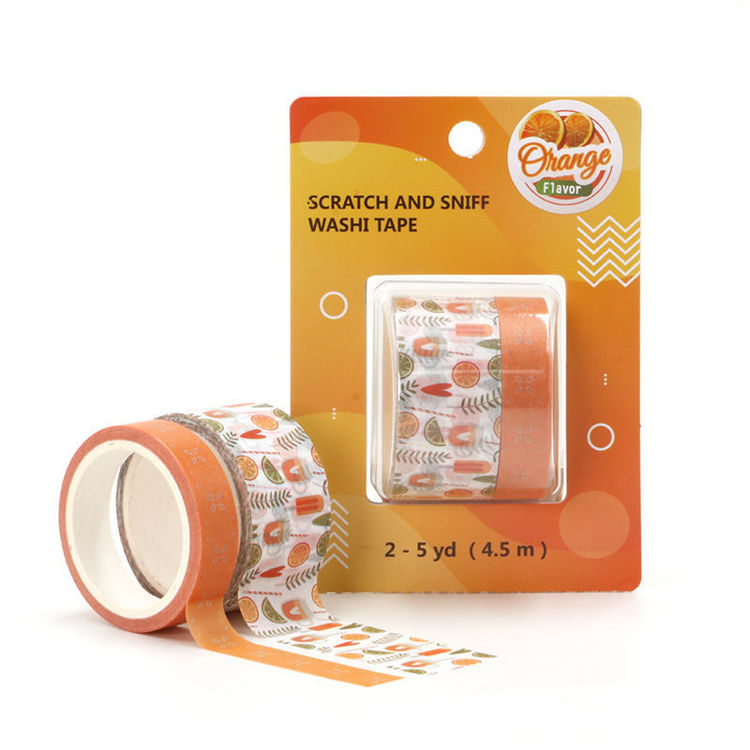 Orange flavor printing washi tape. Custom and stock washi ...