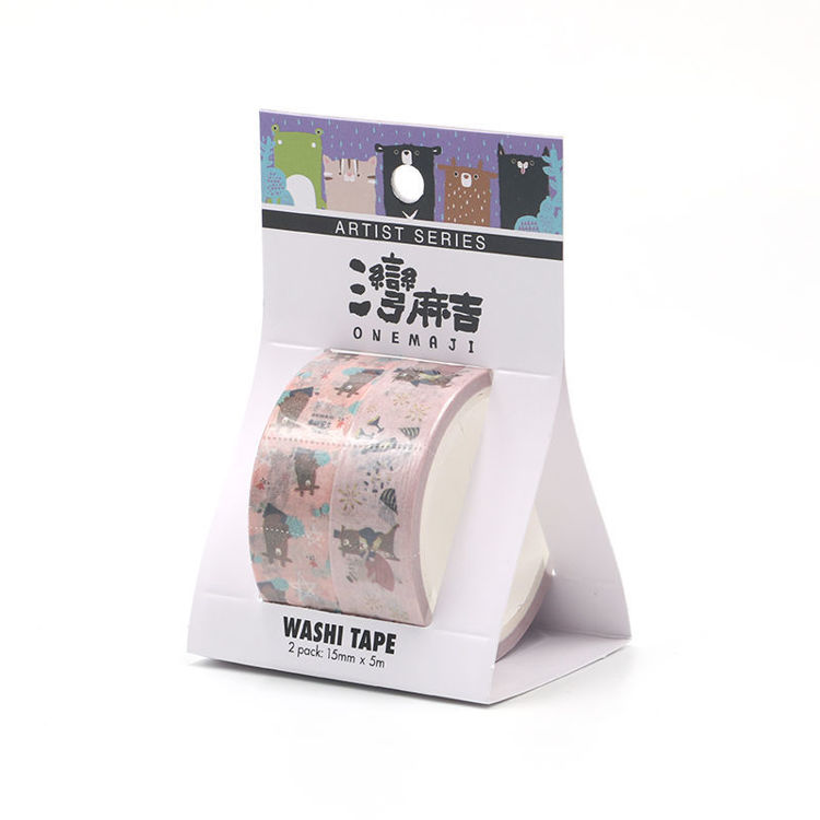 cartoon series pink love design printing washi tape