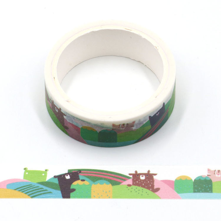 Cartoon design travel printing washi tape