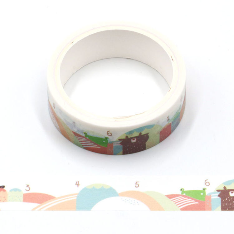 Cartoon series mountain printing washi tape