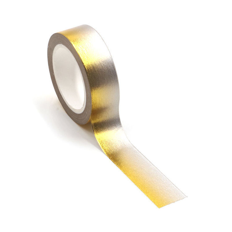 Gold foil grey washi tape