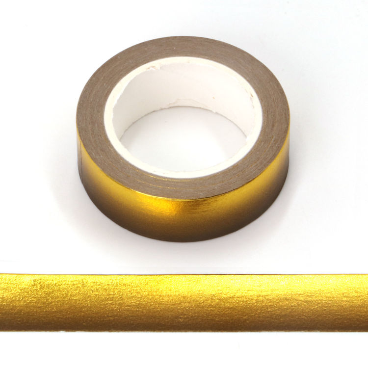 Gold foil black washi tape