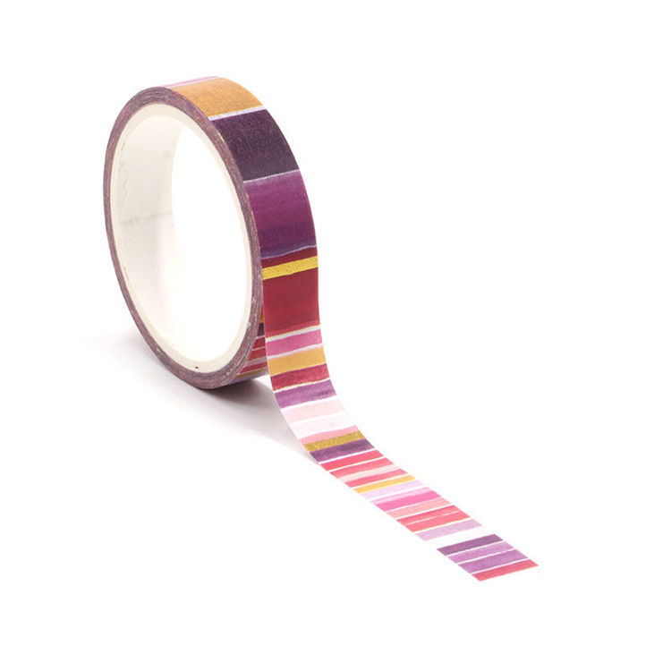 Gold foil red blackground washi tape