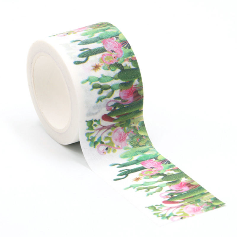 Flamingo flash film washi tape. Custom and stock washi tape
