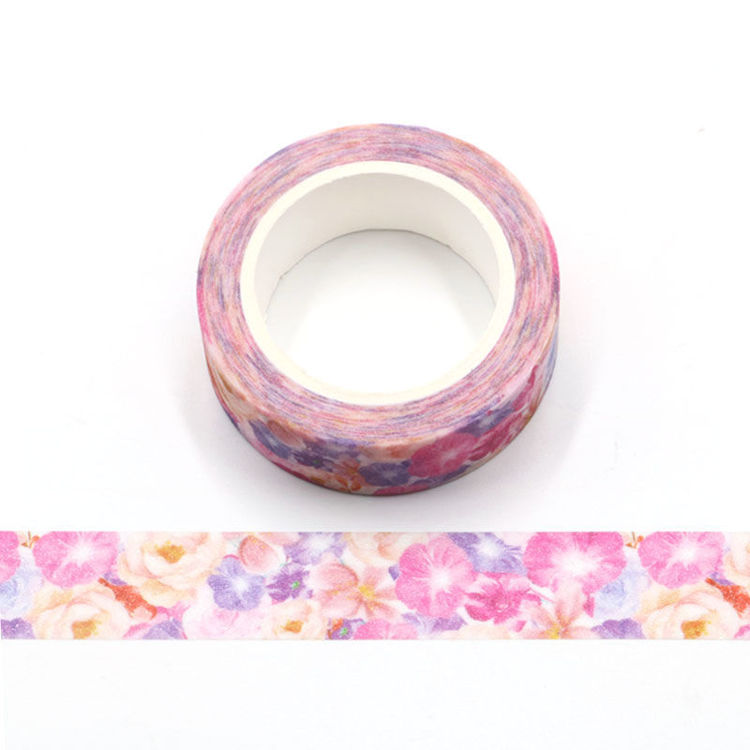 Flowers blooming flash film washi tape