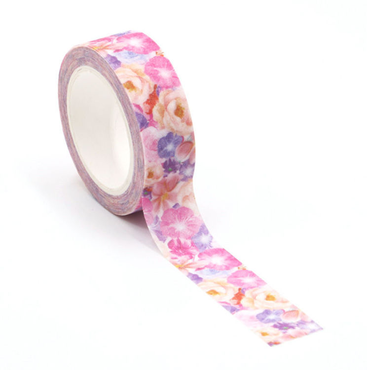 Flowers blooming flash film washi tape