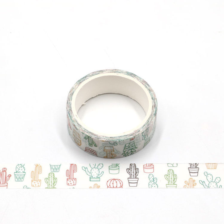 Cactus printing washi tape 15mm*5m