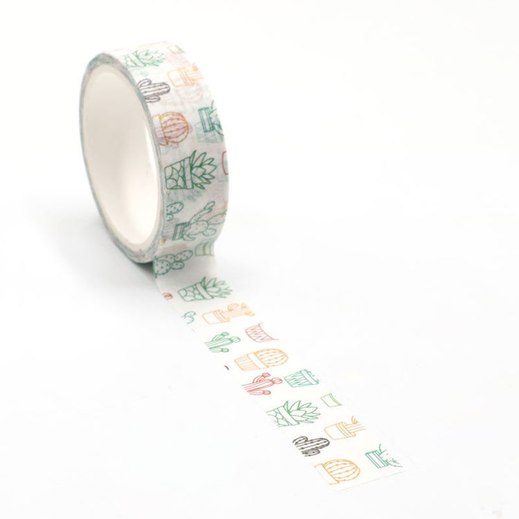 Cactus printing washi tape 15mm*5m