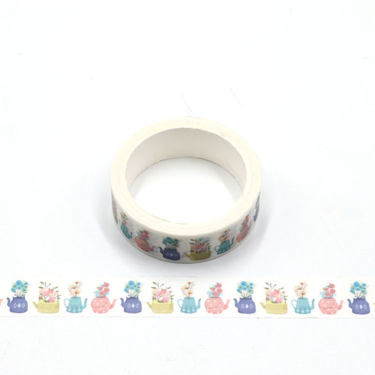 Spring flowers printing washi tape 15mm*5m