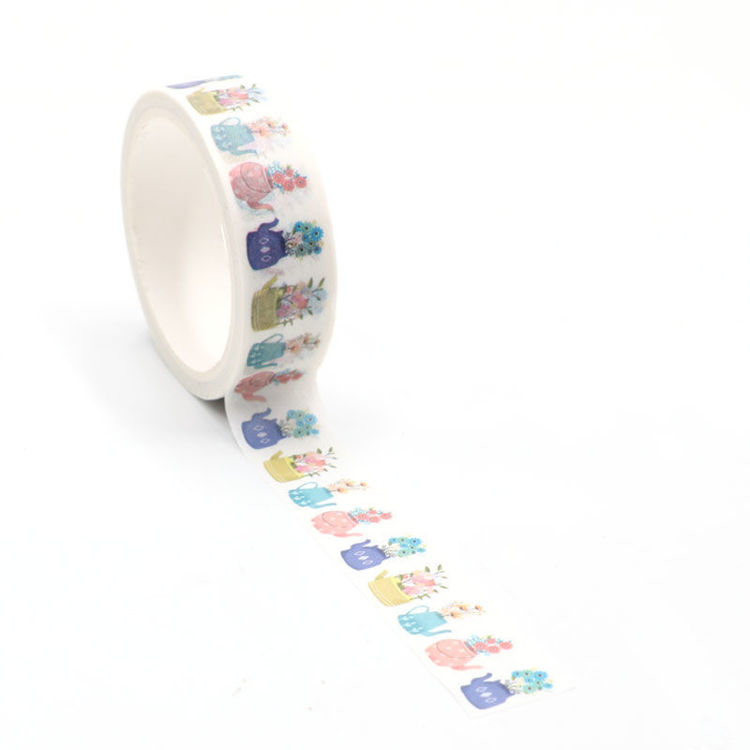 Spring flowers printing washi tape 15mm*5m