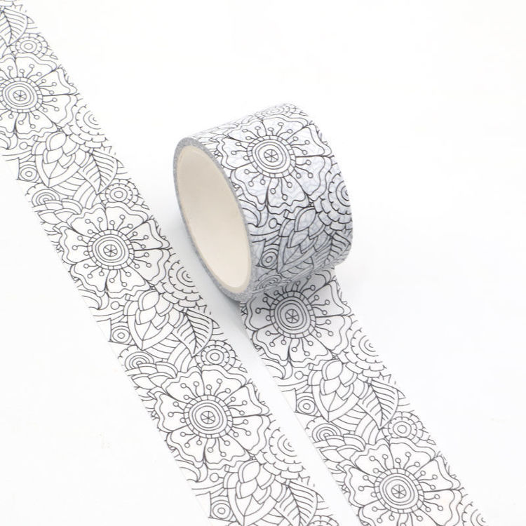 Elaborated Flower Coloring Tape