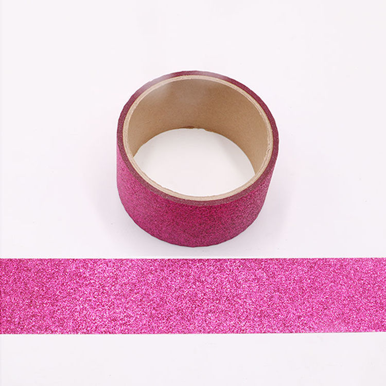 Deep Pink Sparkle Washi Tape