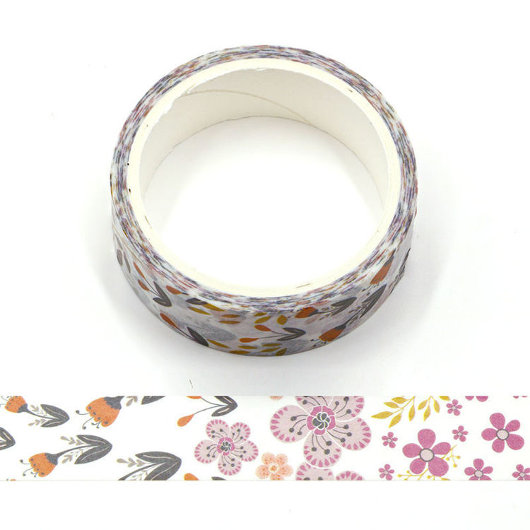 Purple Flowers Washi Tape