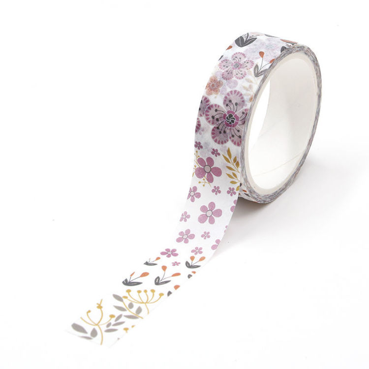 Purple Flowers Washi Tape