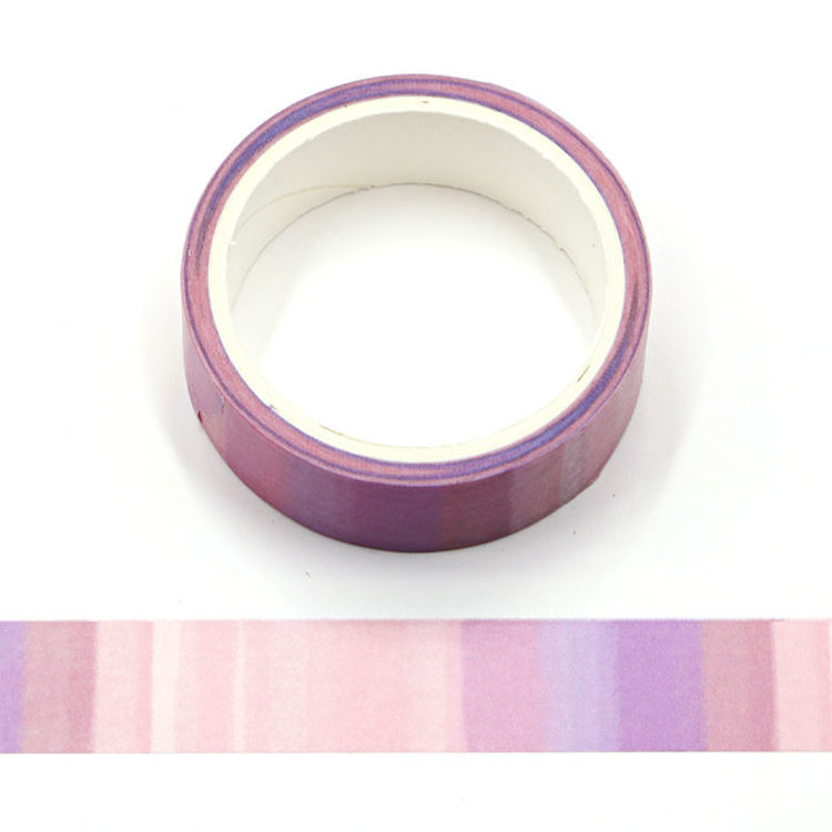 Pink watercolor Stripe Washi Tape
