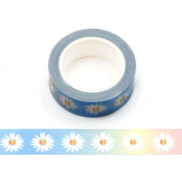 15mm x 10m CMYK Daisy Washi Tape